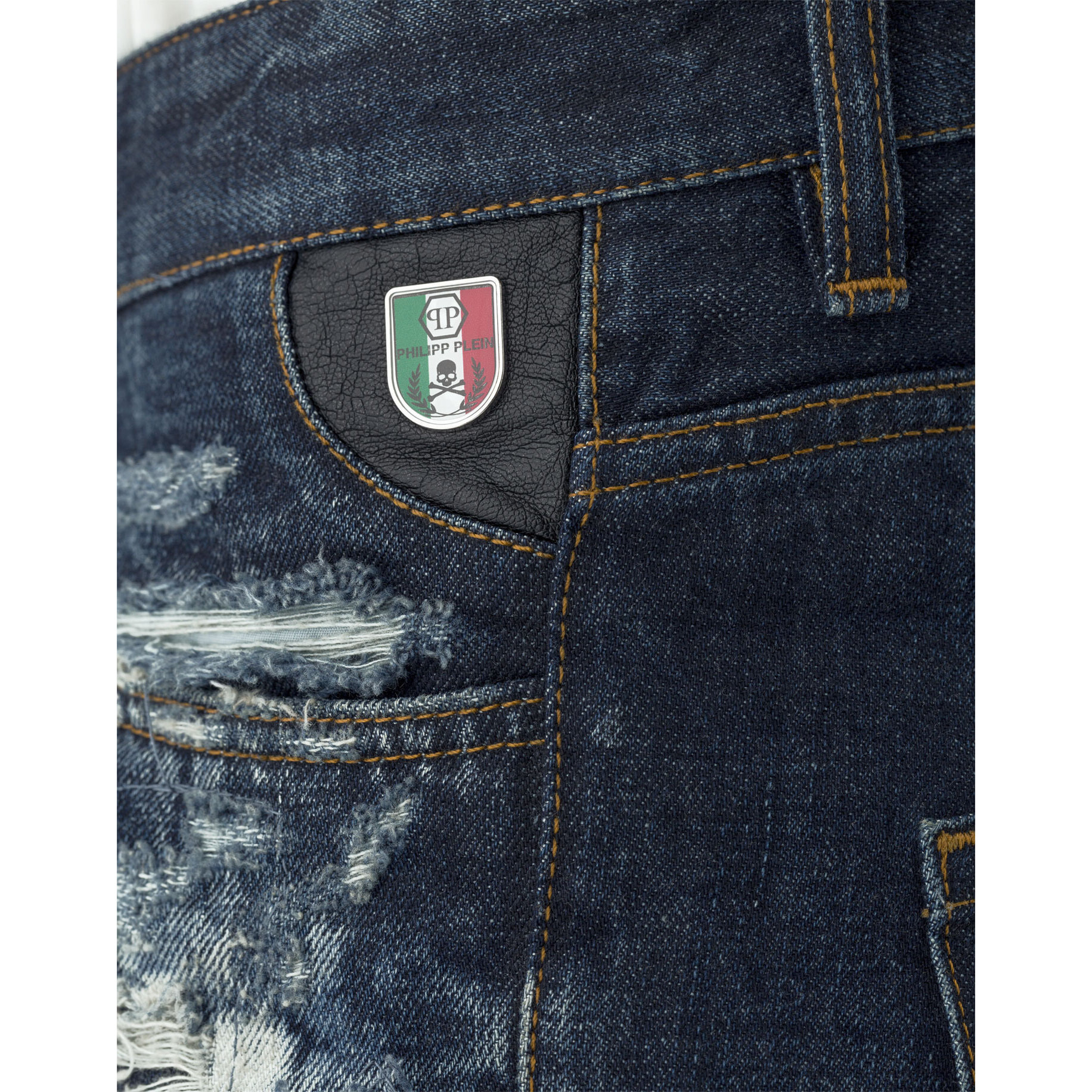 PHILIPP PLEIN straight cut "hole"