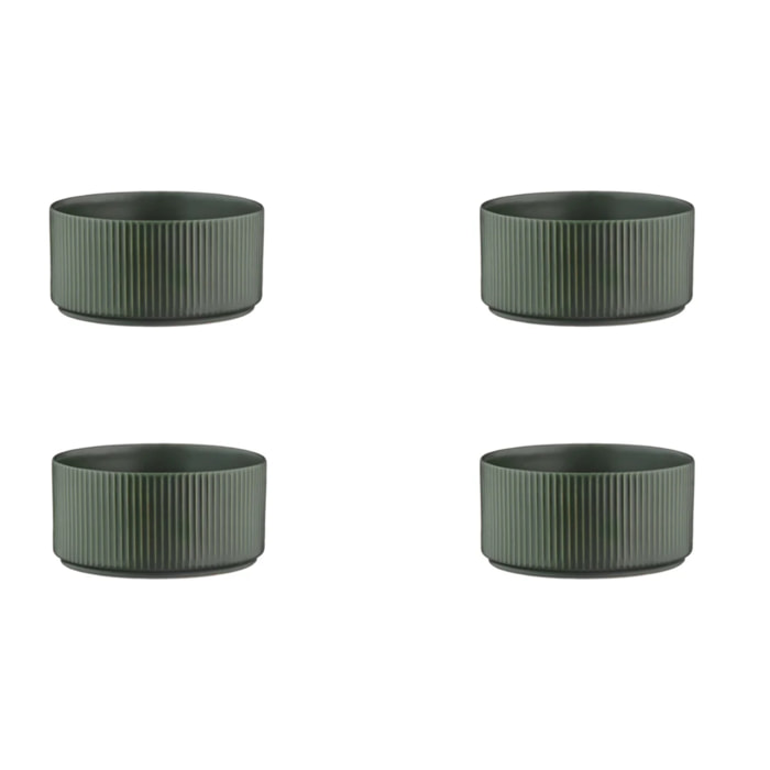 Bol SCANDI Ø12cm - 4 pièces - Olive