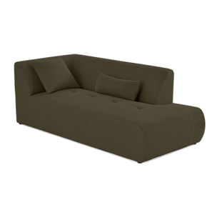Onyx - canapé panoramique modulable d'angle droit - 7 places - en tissu mailles 3D - Vert