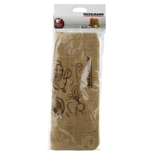 Lot de 2 sacs à légumes réutilisables avec 2 ustensiles de cuisine Fackelmann Nature