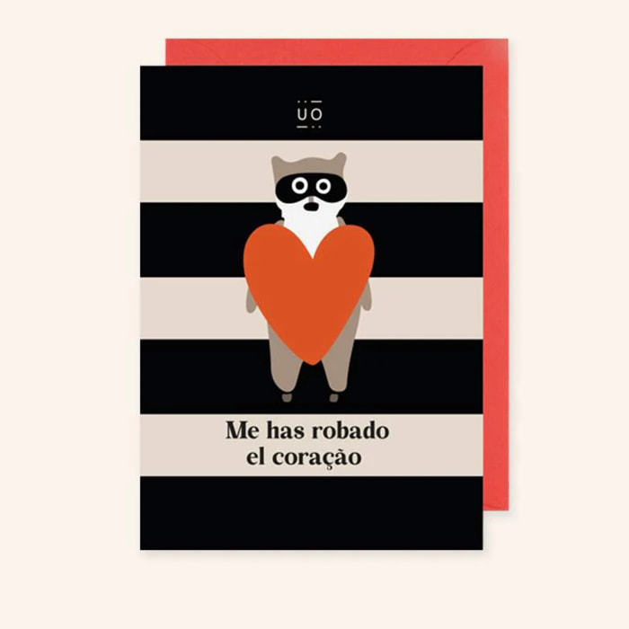 Postal "Me has robado el coraçao"