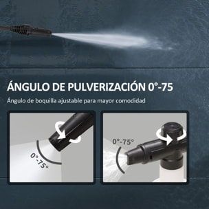 Hidrolimpiadora de Alta Presión 1800W Caudal 510 L/h con Bomba de Aluminio Parada Automática Presión de 150 Bar Manguera de 6 m Incluye Botella de Jabón Boquilla Cepillo Verde y Negro