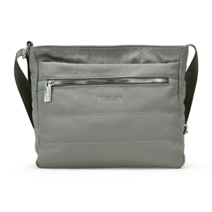 Bolso bandolera taupe con cremallera