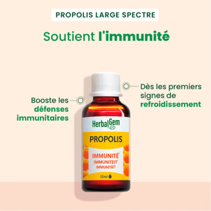 Herbalgem- Propolis Gouttes Immunité - Bio - 15 ml