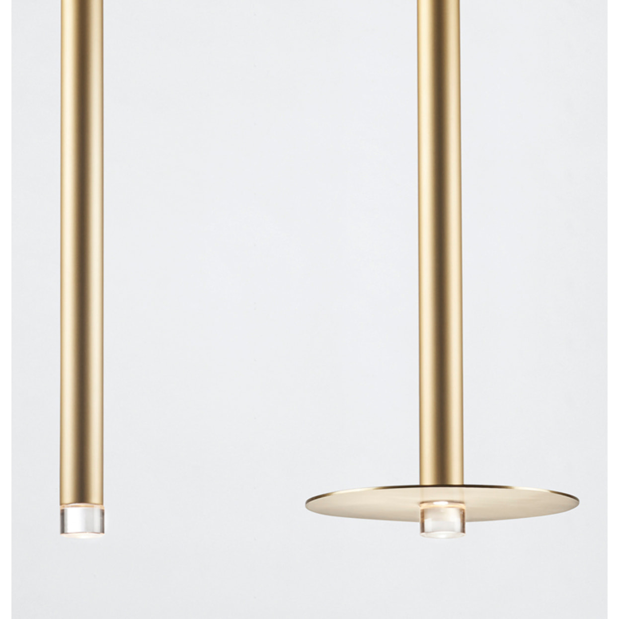 LEDS C4 Colgante Candle 1 Body Surface LED 4.1 Blanco cálido - 2700K ON-OFF Latonado 154lm