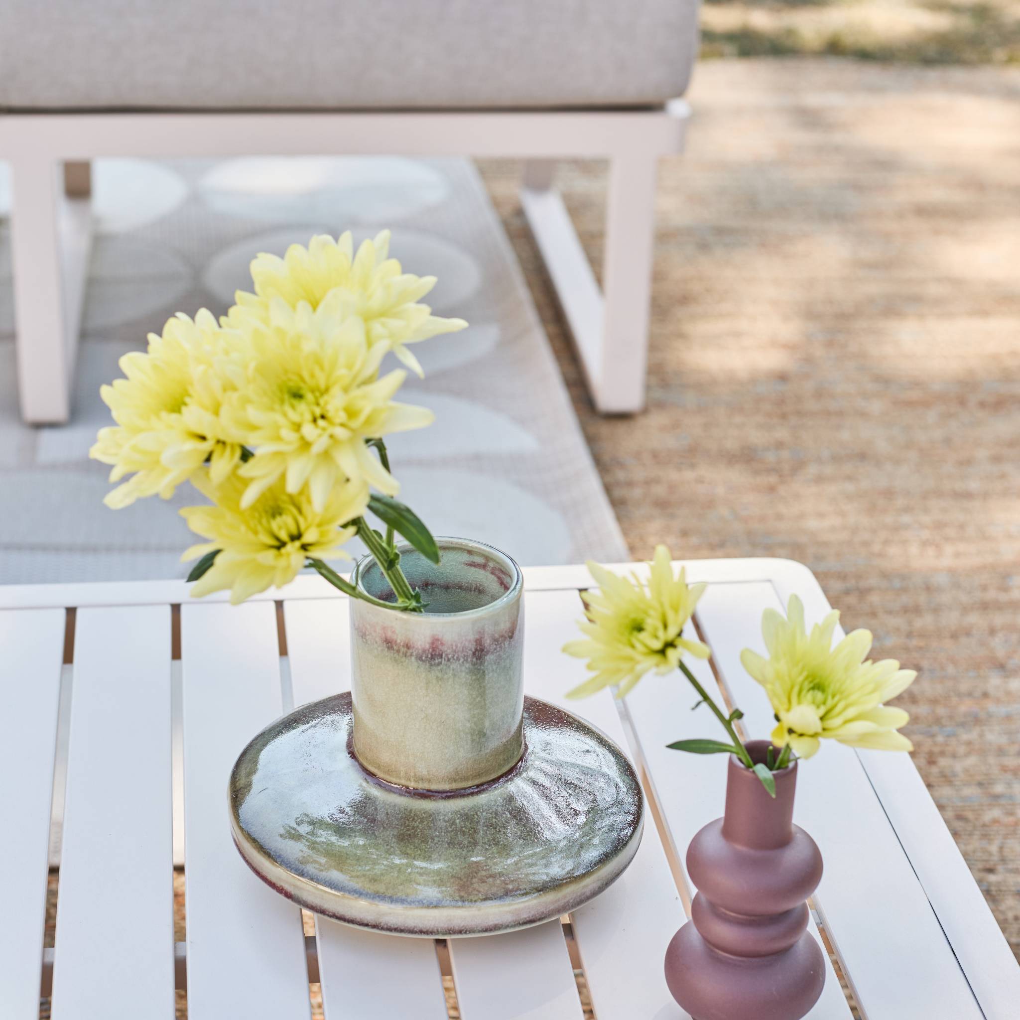 Salon de jardin modulable aluminium 4 places CLEA