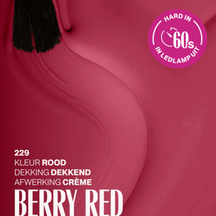 Vernis semi-permanent - 229 Berry Red - 15 ml