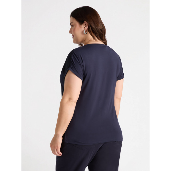 Fiorella Rubino - Cubra con viscosa LENZING™ ECOVERO™ - Azul
