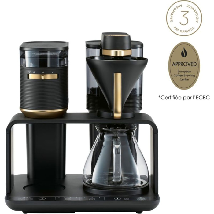 Cafetière filtre MELITTA EPOS avec broyeur intégré Schwarz-Gold