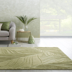 Tapis en laine à motif feuillage LINO LEAF