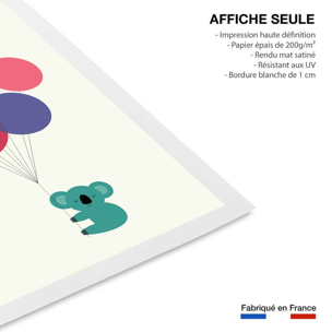 Affiche enfant koala ballon  Affiche seule