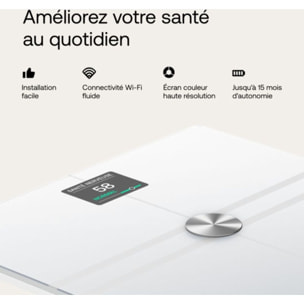 Pèse personne connecté WITHINGS Body Comp Blanc