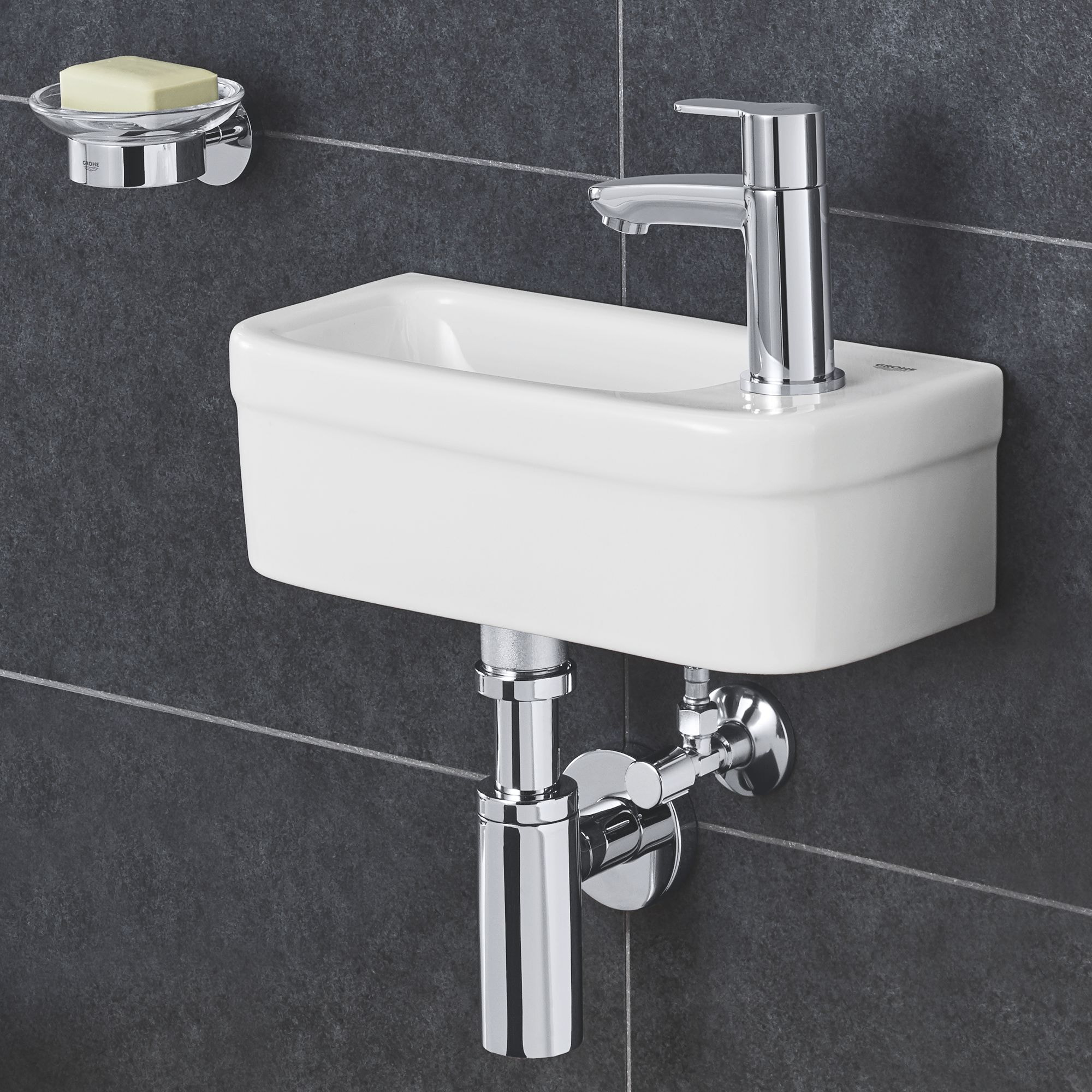 GROHE Euro Ceramic Lave-mains 37x18 cm Blanc alpin