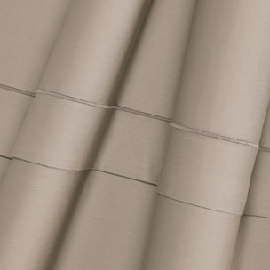 Trapuntino estivo trapuntato taupe in raso 100% cotone imbottitura poliestere