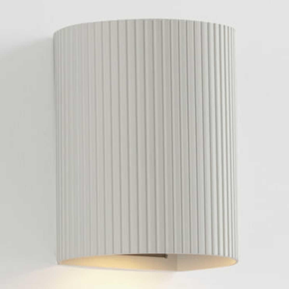 SOLE Applique ronde blanche cannelée