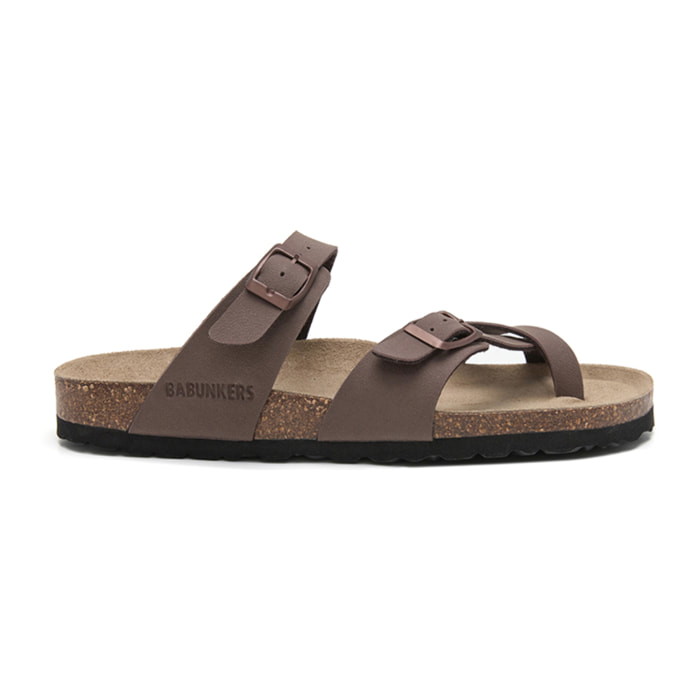 SANDALIA BABUNKERS MARRON