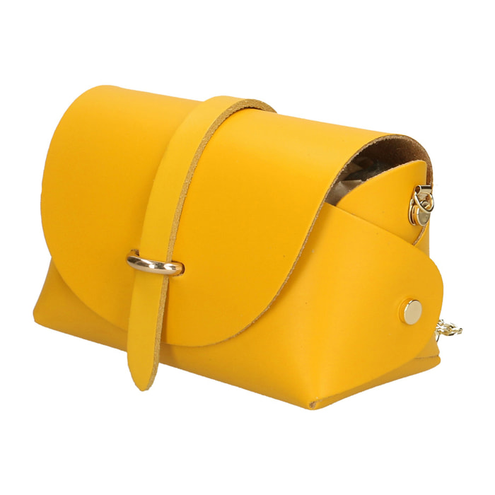 Chicca Borse Borsetta Clutch Giallo