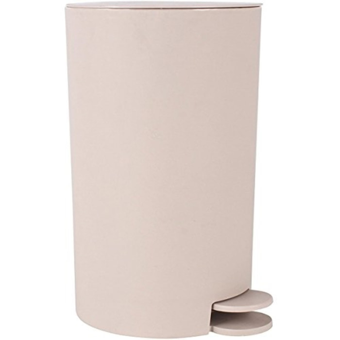 Cubo de basura con pedal Osaki 3 litros en color marron claro