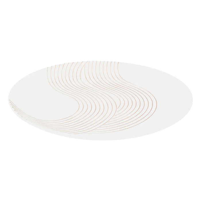 Assiette plate Sky lounge blanc D26,5xH2,9cm
