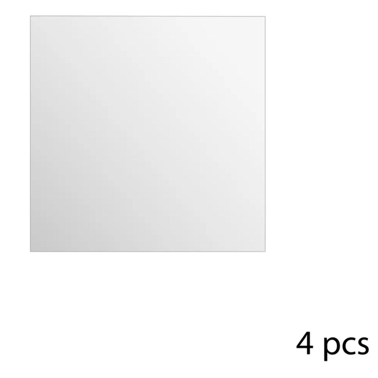 Lot de 4 miroirs carrés adhésifs 20X20