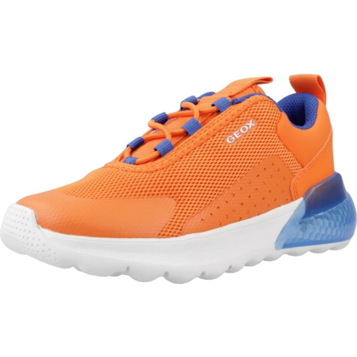 Zapatillas Niño de la marca GEOX  modelo J ACTIVART ILLUMINUS NARANJA