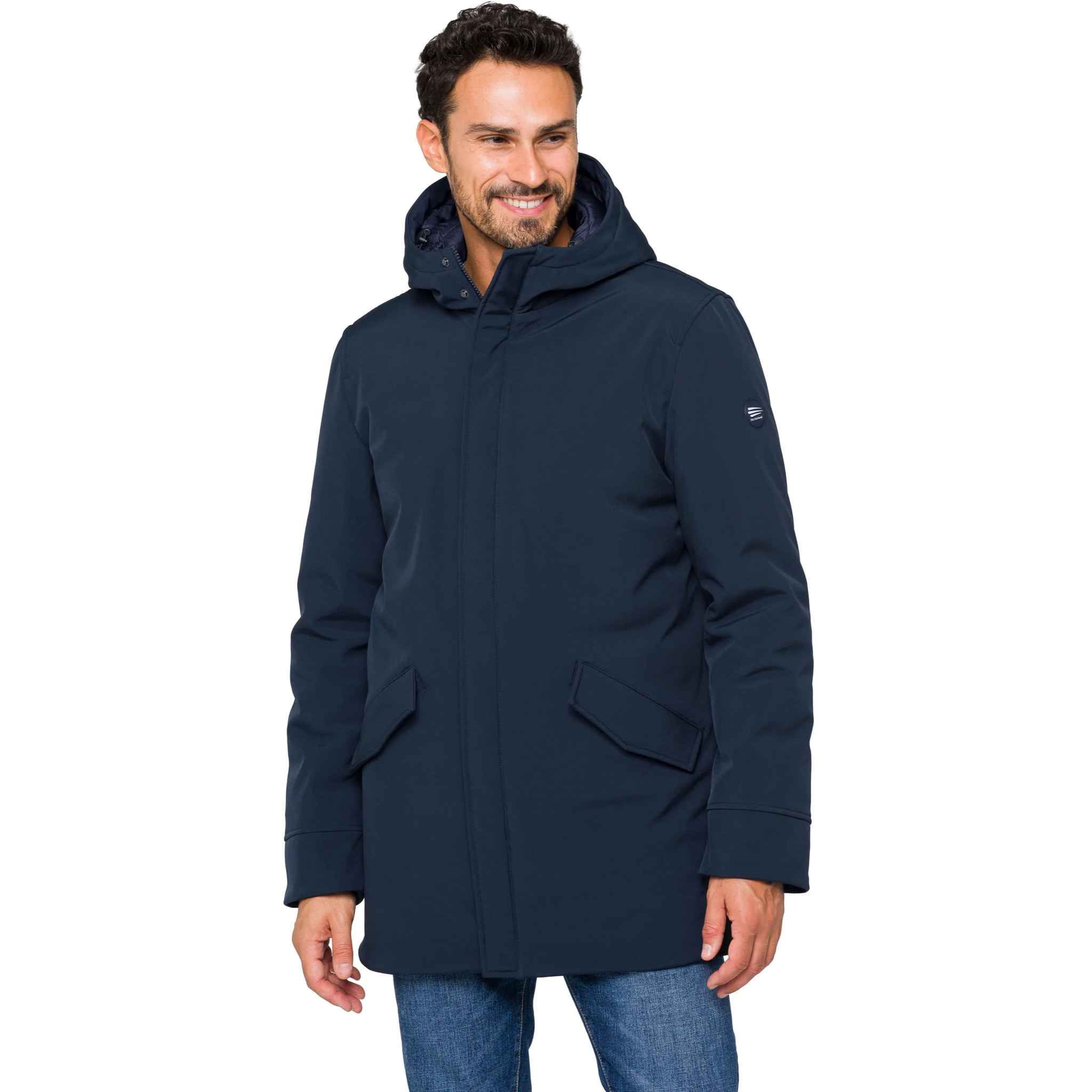 Parka ATITLAN imbottito impermeabile blu