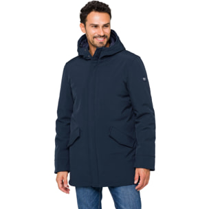 Parka ATITLAN imbottito impermeabile blu