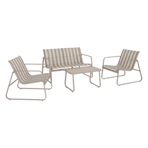 Salon de jardin métal 4 places SILVI