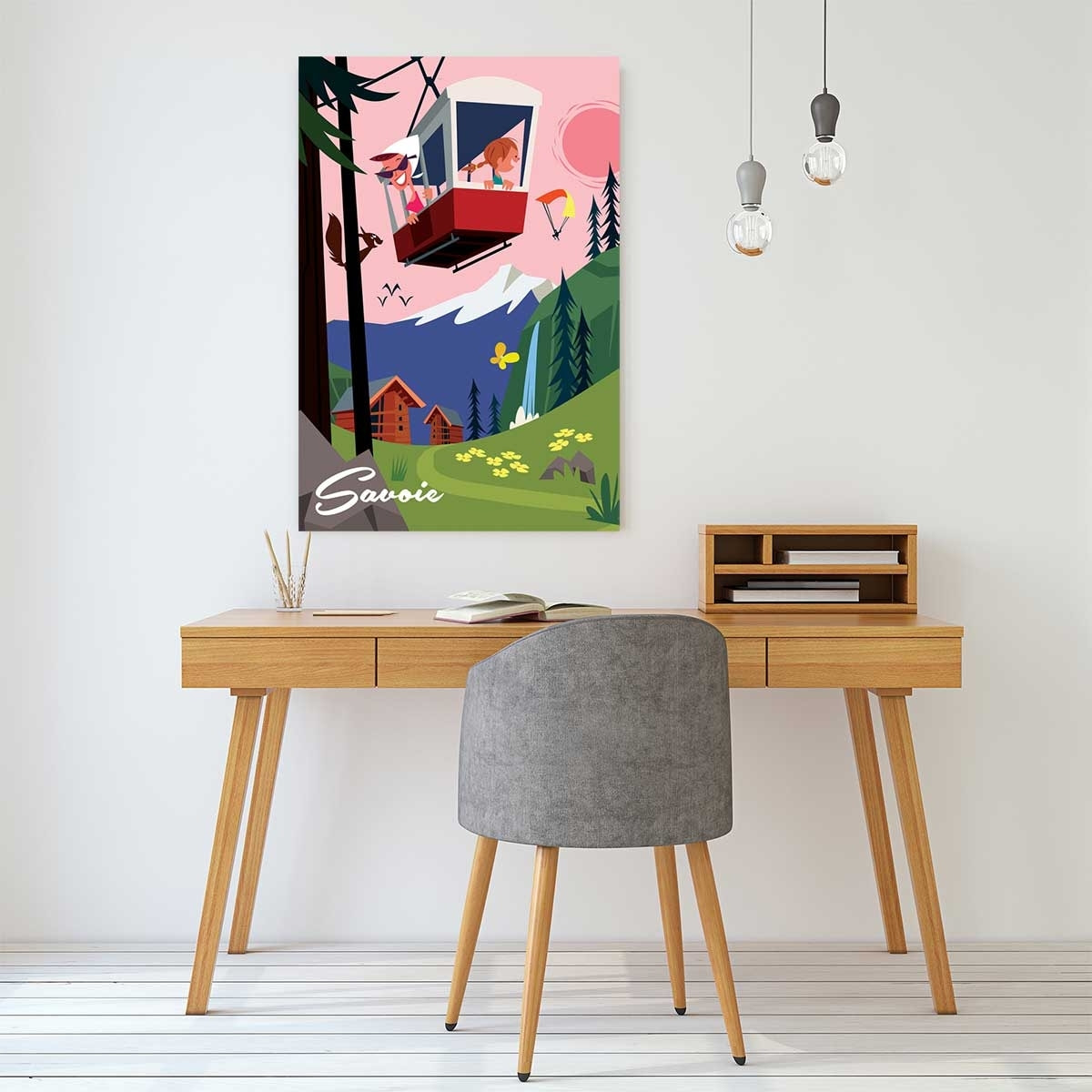 Tableau retro Toile imprimée