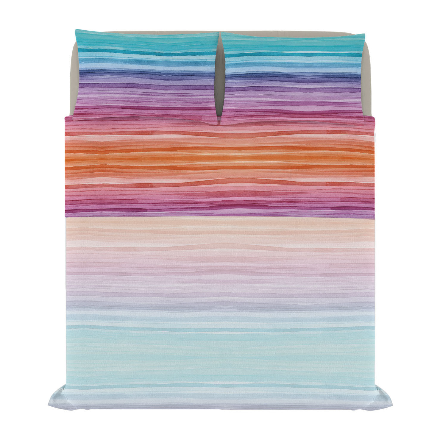 COMPLETO LETTO FANTASY, 100% Microfibra - RAINBOW