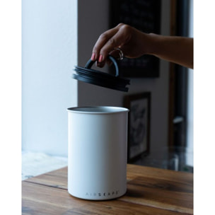 Boite à café AIRSCAPE métal 500gr Blanc mat