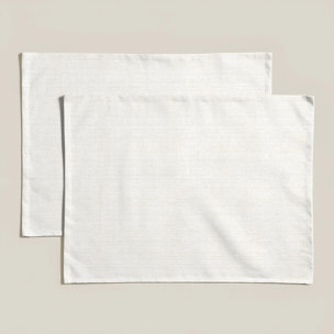 Lot de 2 sets de table anti-taches Salina