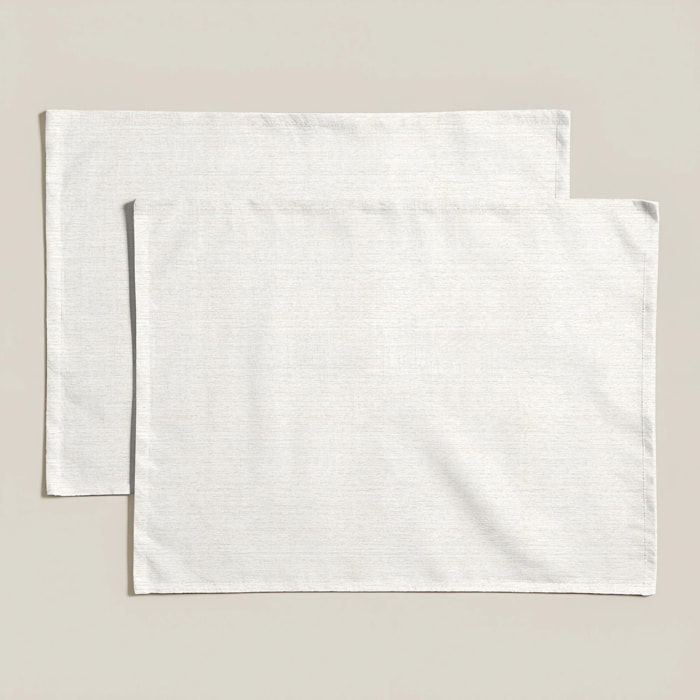 Lot de 2 sets de table anti-taches Salina