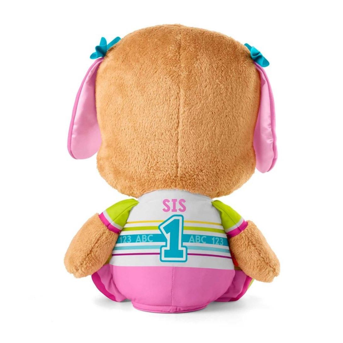 Fisher-Price Sorellina di Cagnolino Grande Peluche Musicale Ridi e Impara unisex Fisher-Price Multicolor