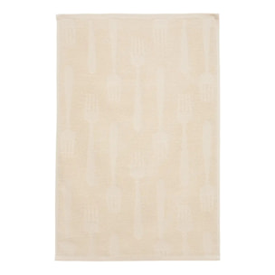 2 torchons Terry 70x45cm beige lin
