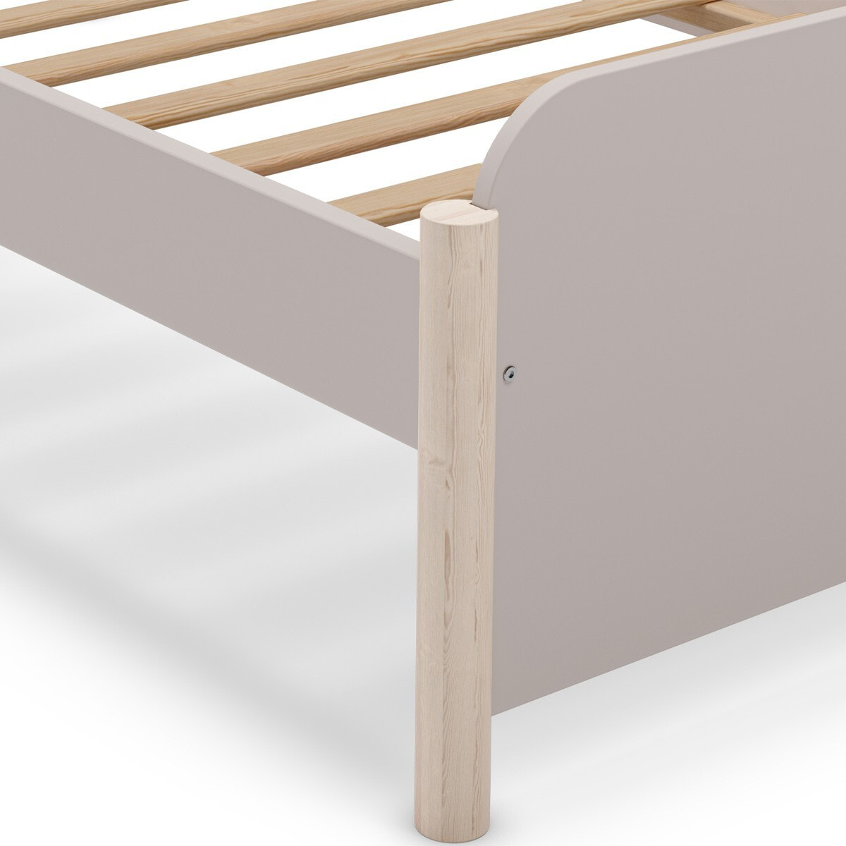 Lit enfant avec tête de lit en bois - BASTIEN