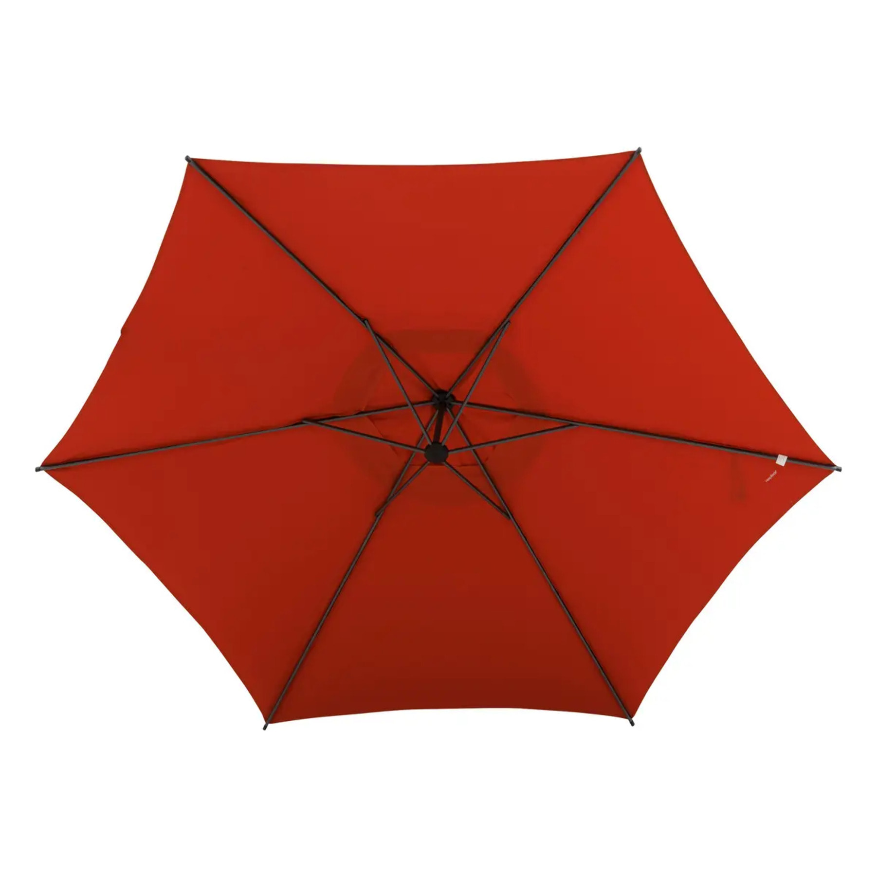 Parasol déporté rond "Manoa" Ambre 3m en aluminium acier et polyester