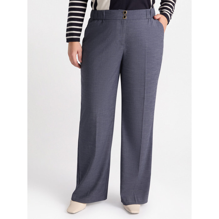 Fiorella Rubino - Pantaloni wide leg - Blu