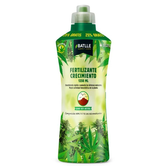 Fertilizante líquido Ecoyerba Crecimiento Batlle 1250 ml