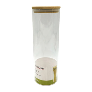 Boite de conservation en verre avec couvercle en Bambou Fackelmann Nature