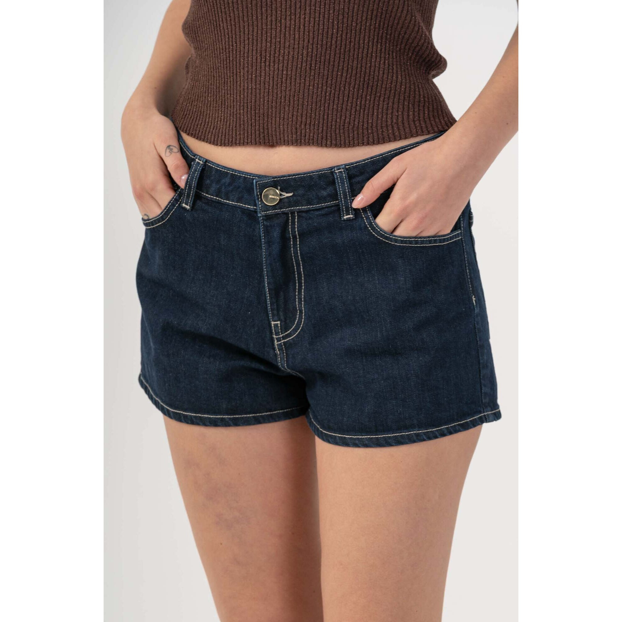 Kocca - Pantaloni corti in denim 5 tasche Donna