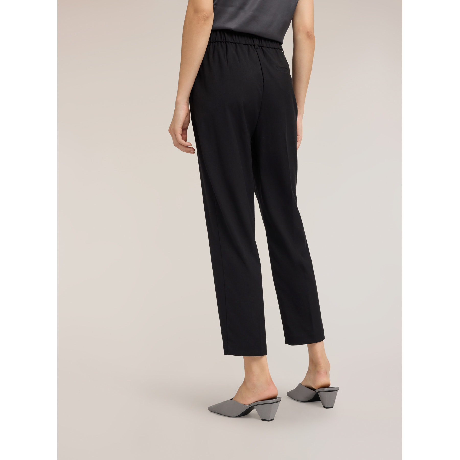 Motivi - Pantaloni regular in cady - Nero
