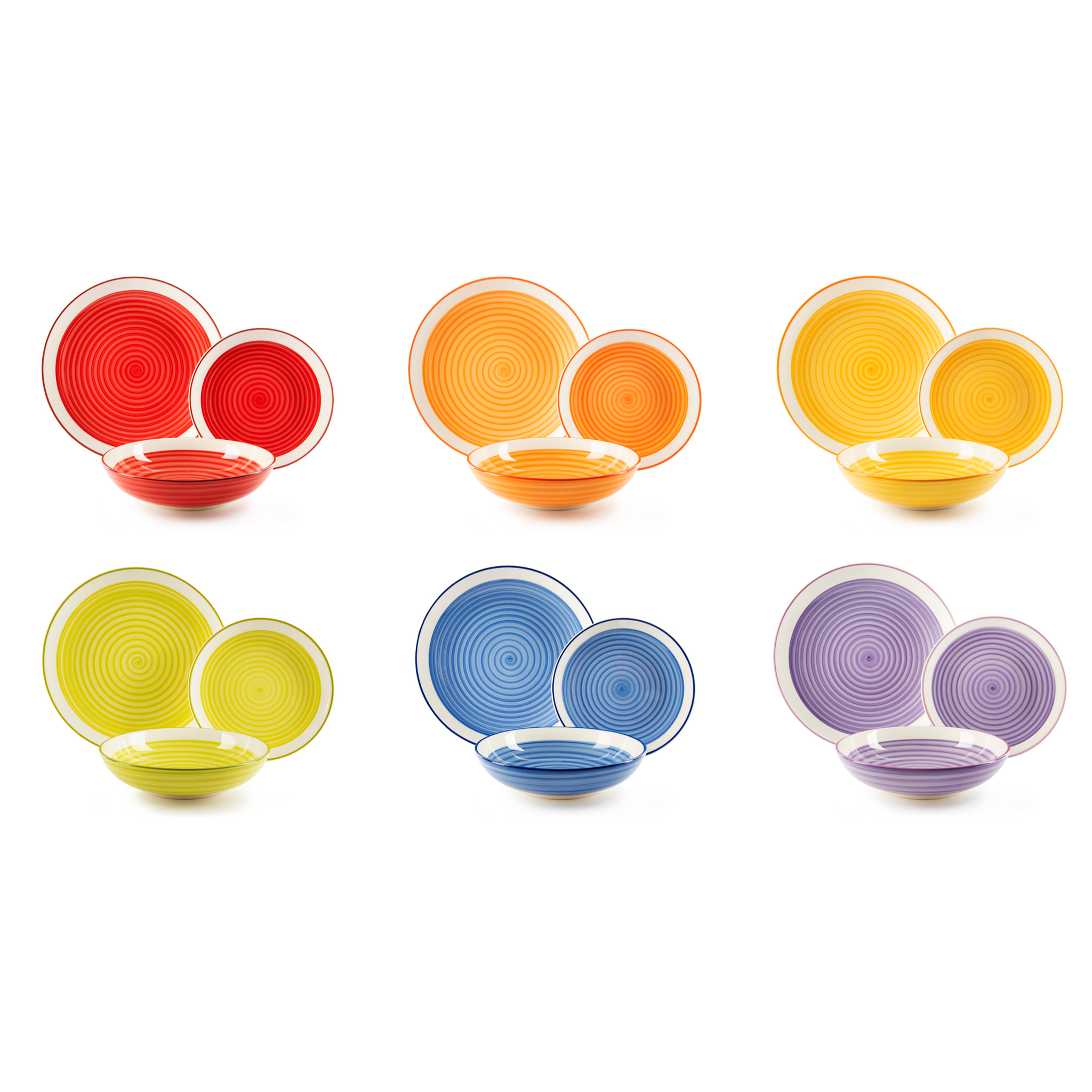 Service de table 18 pièces Excelsa – Old Italy, Céramique Multicolore