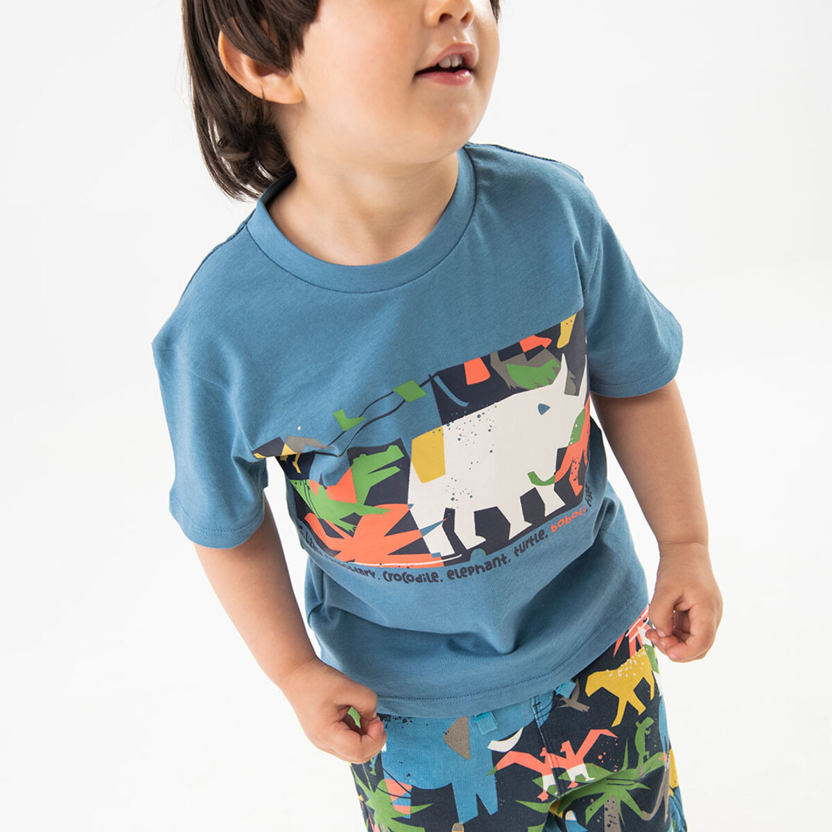 Bermuda en molleton imprimée  -BCI