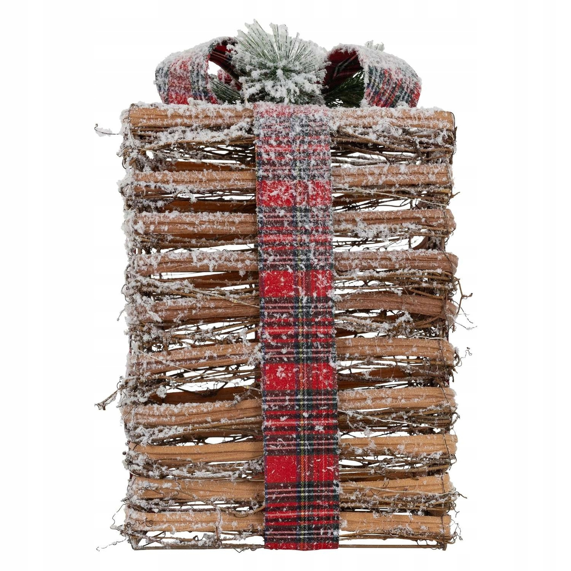 Decoración navideña - juego de 3 cajas de regalos con luces led de distintos tamaños