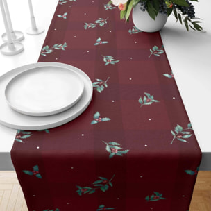 Chemin de table en velours Red Christmas 1