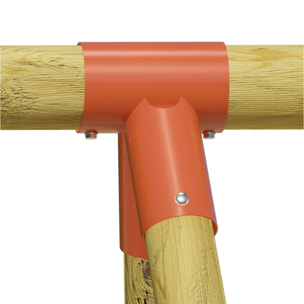 Portique bois 2,30 m Topwood TILA - 4 enfants