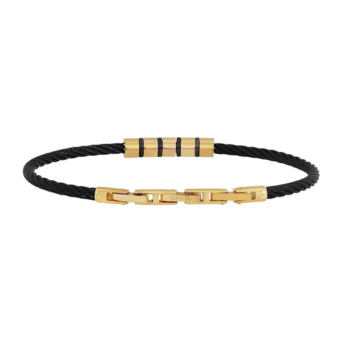 Bracciale Breil Nero-Oro Rosa