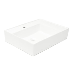 Lavabo SAT Cube Way 60x46 cm avec trou pour robinet au centre SATCW6046P