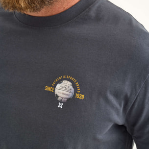 Camiseta MUNICH Reglamento lifestyle hombre de algodón orgánico antracita